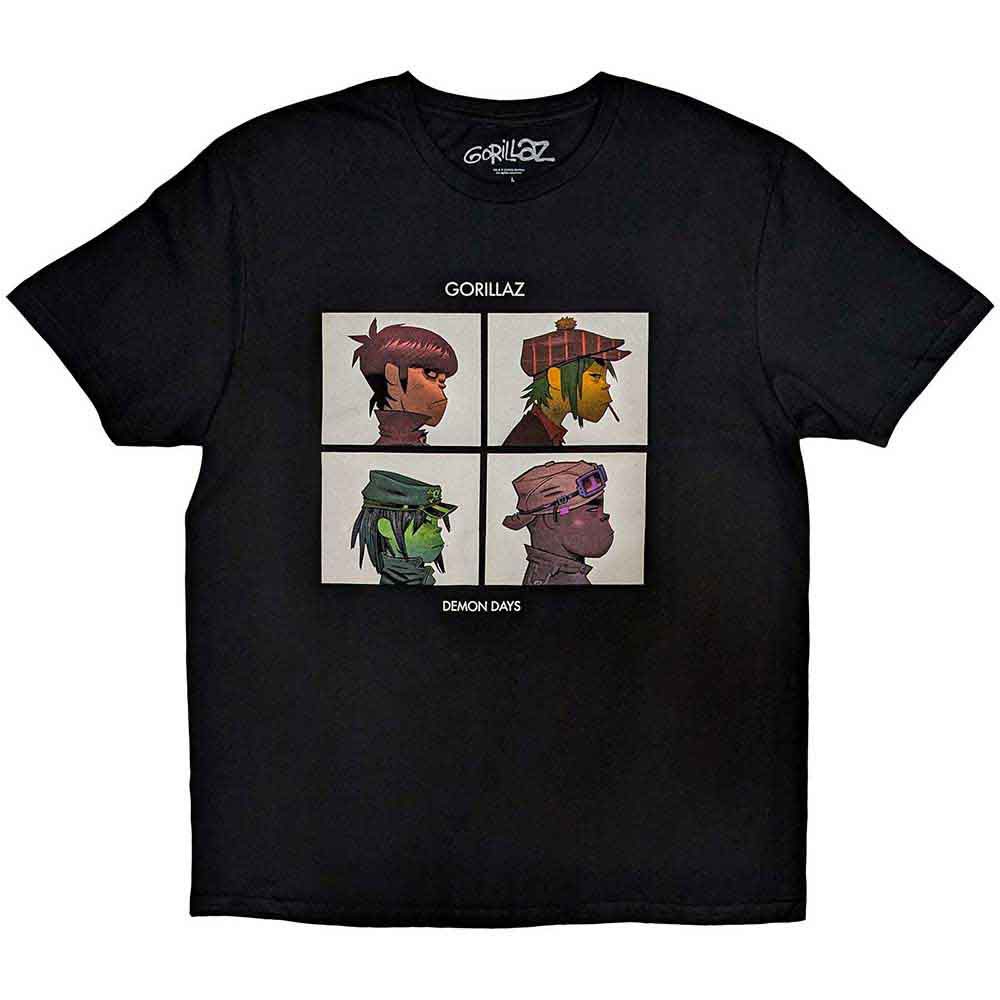Gorillaz - Demon Days Kids Tshirt - Black